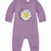 Best * Best Pirce Peppymini Purple & White 'Make Life Better' Daisy Long-Sleeve Playsuit Infant