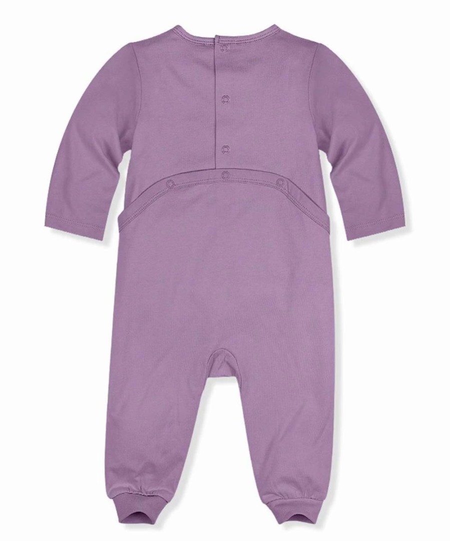 Best * Best Pirce Peppymini Purple & White 'Make Life Better' Daisy Long-Sleeve Playsuit Infant