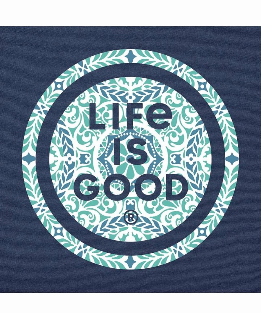 Clearance * Budget Life Is Good Darkest Blue Garden 'Life Is Good' Coin Hi-Low Hoodie Women