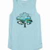 Hot * Brand New Life Is Good Beach Blue 'Life Is Good' Spring Tree-Scape Crusher Hi-Low Tank Women