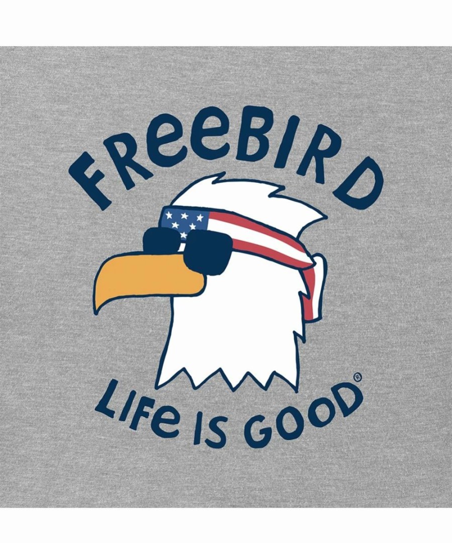 Wholesale * Best Sale Life Is Good Heather Gray Crusher 'Freebird' Cool Hoodie Kids