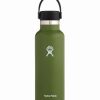 New * Hot Sale Hydro Flask Olive 18-Oz. Standard Mouth Flex Cap Water Bottle