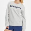 Wholesale * Top 10 Life Is Good Light Heather Gray 'Optimist' Simply True Pullover Women