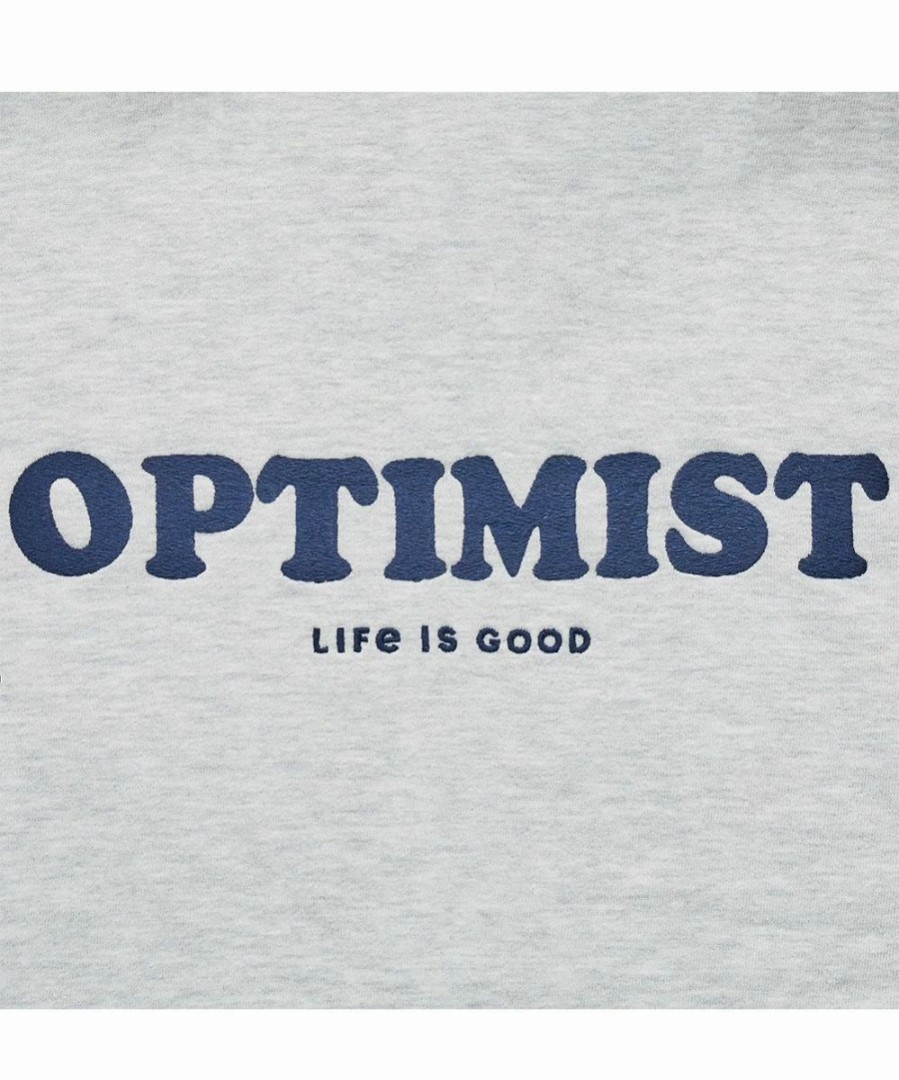 Wholesale * Top 10 Life Is Good Light Heather Gray 'Optimist' Simply True Pullover Women